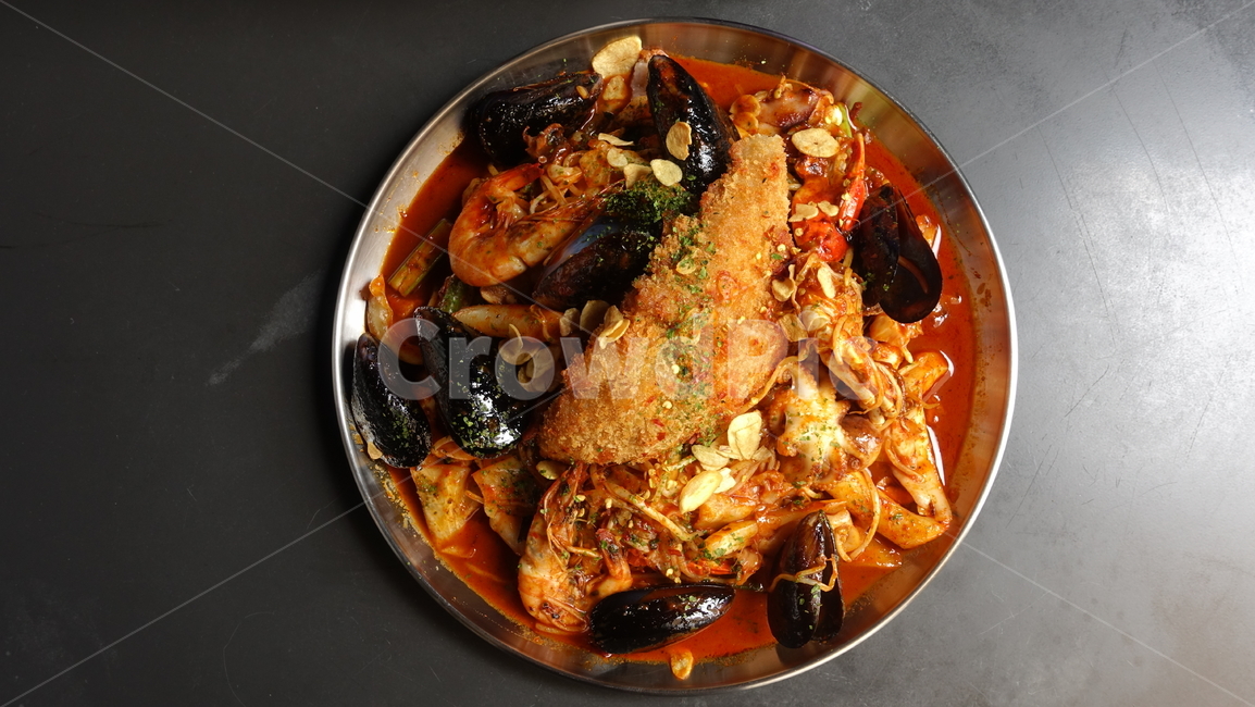 해물야채볶음,해물찜,식사,food,meal,dish,음식,홍합,새우