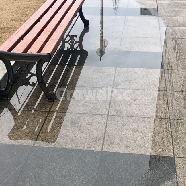 벤치,반영,의자,물,비치다,비침,쉼