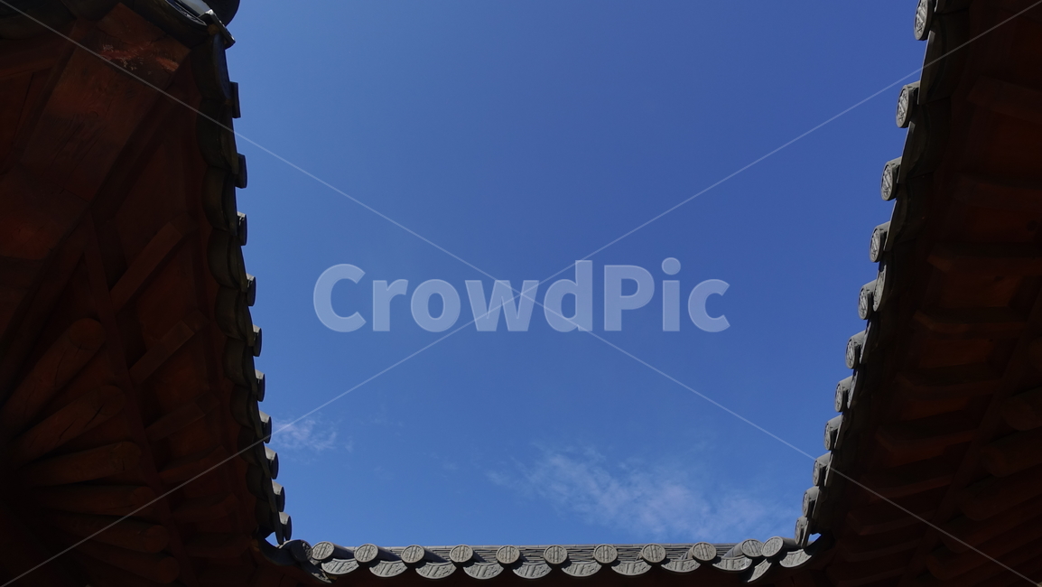 가을,하늘,기와,지붕,roof,autumn,sky,blue
