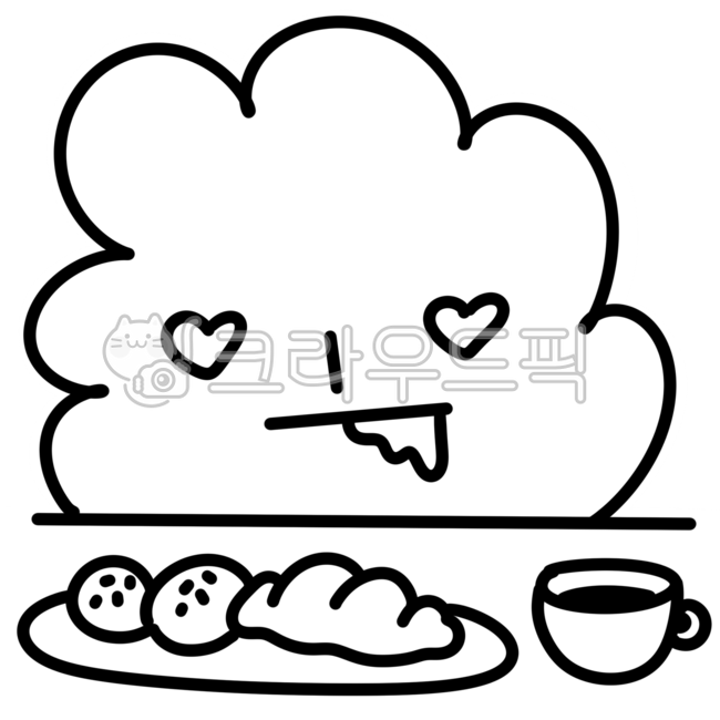 sticker,Anniversary,sauce,line drawing,cloud,character,Dakku,cloud character,Dakku Sticker,drawing,fun,cloud sticker,design source