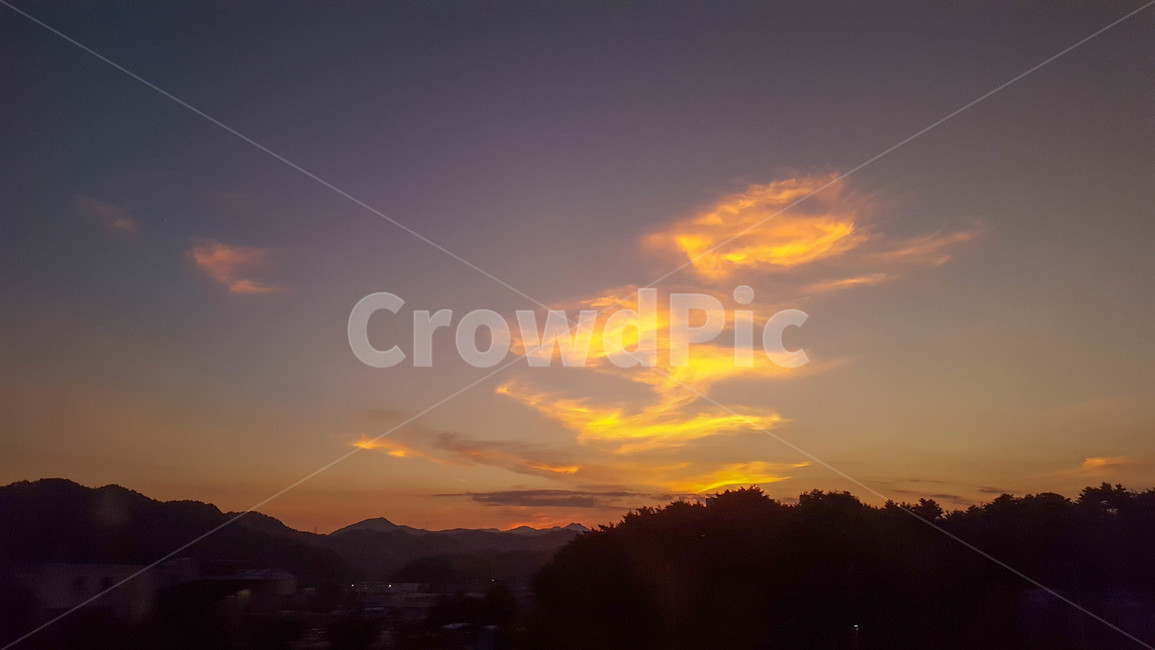 구름,노을,하늘,실루엣,sunset,초저녁,자연,풍경,nature,landscape,outdoors,옥외,sky,일몰,dusk,황혼,dawn,새벽,red sky,붉은 하늘