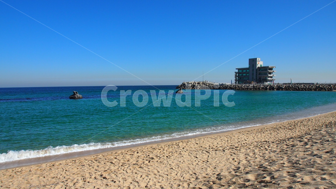 동해,안목항,해수욕장,바다,파란하늘,water,sea,nature,자연,ocean,대양,outdoors,shoreline,해안선