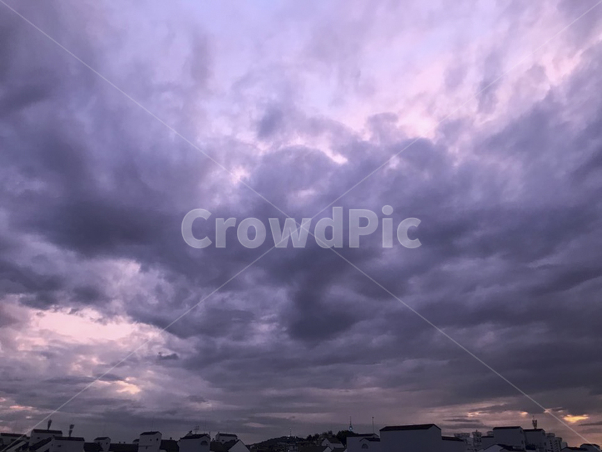 하늘,구름,해질녘,노을,석양,sunset,sky,cloud,seoul