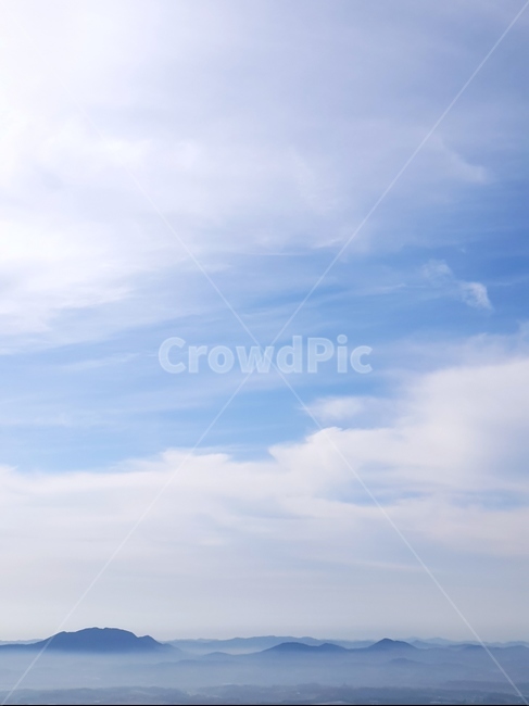 구름,운해,용봉산,파랑,풍경,산,자연,풍경,nature,landscape,outdoors,옥외,sky,하늘,azure sky,푸른 하늘