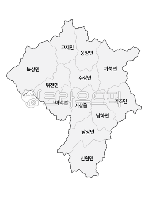 거창군행정지도,거창군,거창,거창군행정구역,거창군지도