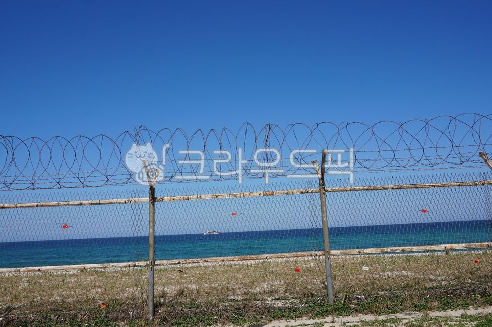 blue sky,wire entanglement,color,iron fence,summer,fence fence,blue sea,barbed wire,Clear weather,Emotion,sky,sea water,military barbed wire,barbed wire fence,Color,clear,wire netting,wire mesh fence,Emotional photo,wire,ocean,blue,fence net,fence,Sky blu