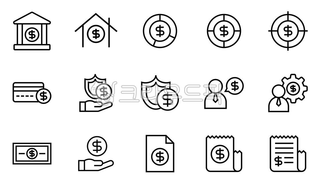 아이콘,아이콘세트,라인아이콘,은행,돈,금융기관,지불,거래,은행계좌,재정관리자,투자자,자본관리,목표,임대,부동산,수수료,계산서,영수증,상징,벡터,투자,현금,동전,달러,신용카드