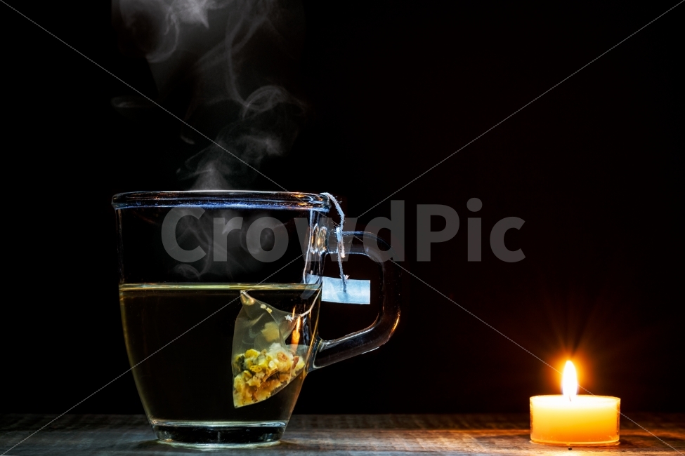 차,음료,티백,건강,다이어트,카페,유리컵,촛불,캔들,쟈스민,케모마일,디저트,한잔,머그,음료수,drink,beverage
