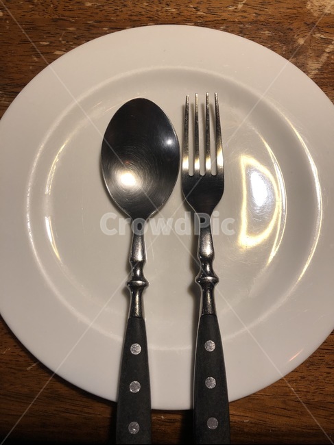 그릇,숟가락,포크,빈티지,음식점