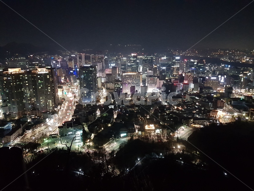 서울,야경,낙산공원,절경,도시