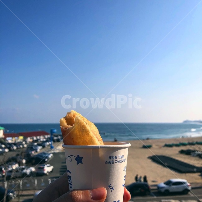 음식,호떡,바다,간식,힐링