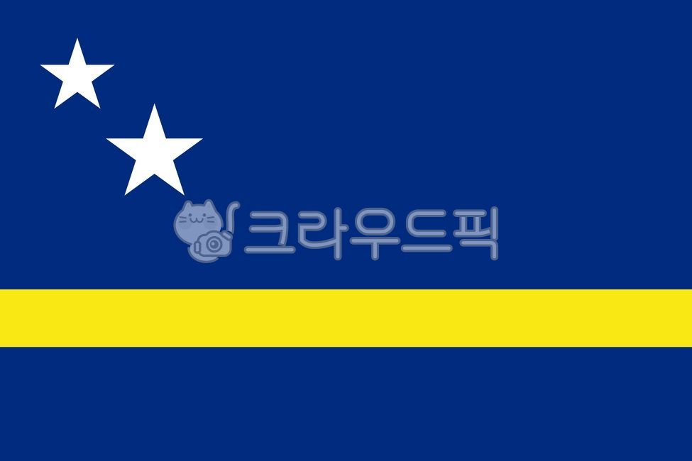 퀴라소,카리브해남부,국기,기,빌렘스타트,퀴라소국기,퀴라소기,바다,하늘,태양,퀴라소섬,클레인퀴라소,사랑과기쁨,그래픽,일러스트레이션,graphic,illustration