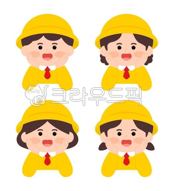 어린이,유치원생,꼬마,교복,학생,어린이집,원아모집,개학,남자어린이,여자어린이,남자아이,여자아이,남학생,여학생,유치원,노란옷,모자,노란모자,책받침,넥타이,여아,남아,소녀,소년,어린이일러스트,남학생일러스트,여학생일러스트,새학기