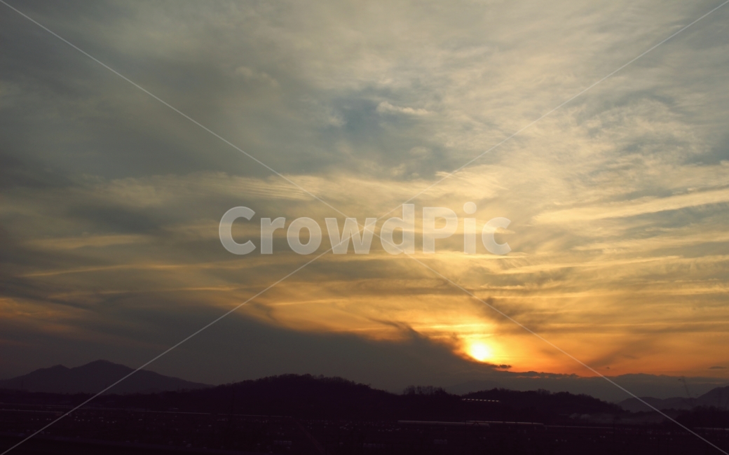 석양,노을,하늘,해질녘,풍경,구름,저녁,해,일몰,자연,풍경,nature,landscape,outdoors,옥외,sunlight,햇빛