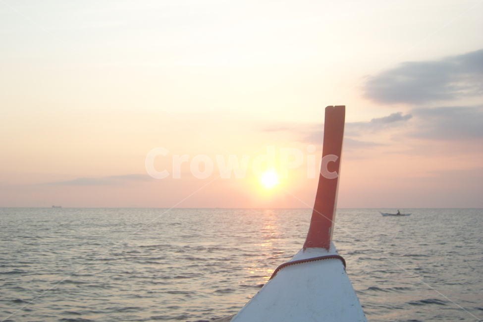 필리핀,바다,배,자연,sunset