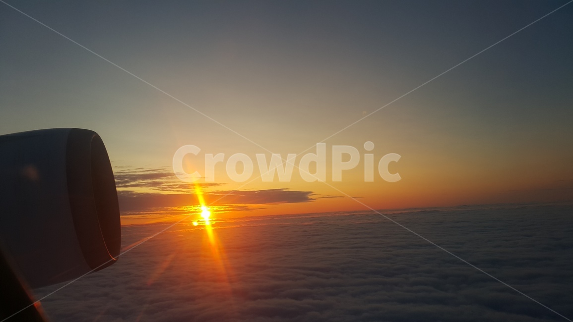 석양,하늘,비행기,구름,자연,해질녘,sky,cloud,sunset