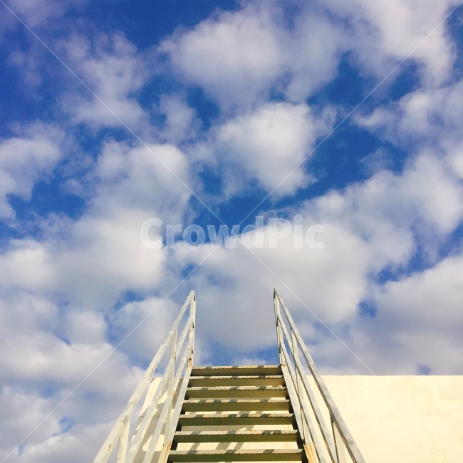 계단,난간,handrail,하늘,구름,sky,cloud