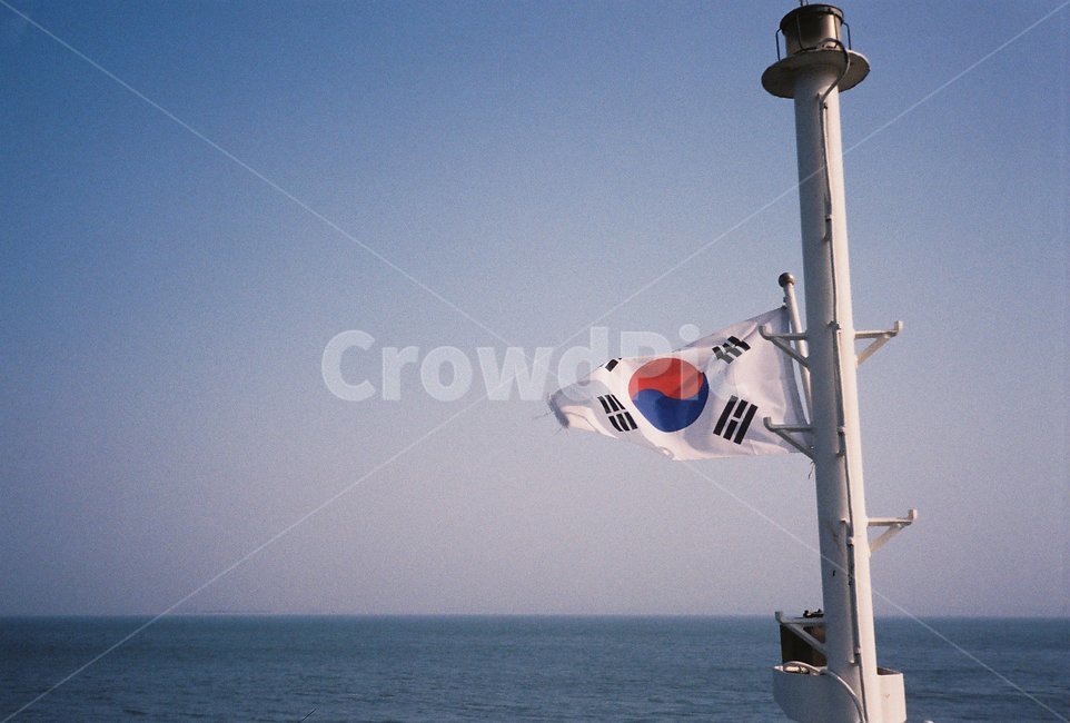 바다,sea,태극기,하늘,sky,필름,필름사진,film,자연,nature
