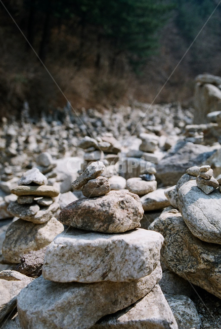 돌탑,돌멩이,필름,소망,전통,한국적