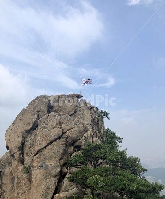 자연,nature,cliff,태극기,등산,등반,관악산,대한민국,서울