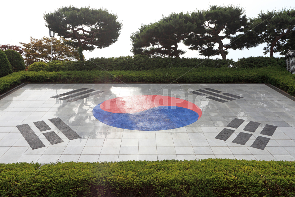 태극기,국기,애국,애국심,국립현충원,국립,현충원,국립묘지,호국,보훈,호국보훈,대한민국,야외,실외,풍경,현충일,그린,한국