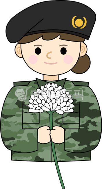 Patriotic Patriots Illustration,army uniform,military uniform,Uniform,beret,armys Day,Memorial Day,army,Patriots and Veterans Month,soldier,female,female soldier