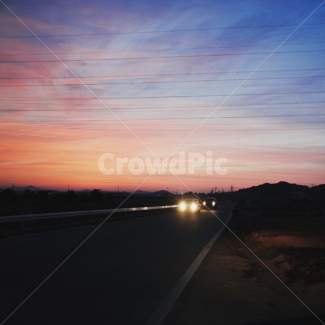 석양,노을,서쪽하늘,선셋,sunset,붉은노을,야경,밤,풍경,nightscape,night,landscape,road,도로