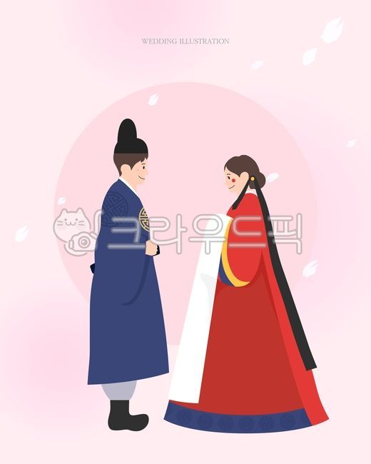dress,couple,wedding fair,married couple,sauce,Wedding ceremony,small wedding,character,petal,wedding,tradition,man,female,lover,traditional wedding,home,robe,background,person,Han bok,wedding anniversary,illustration,uses,family,newly married couple
