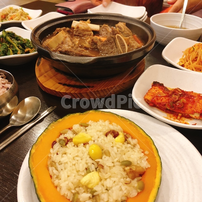 단호박영양밥,소갈비찜,갈비찜,한정식,koreanfood