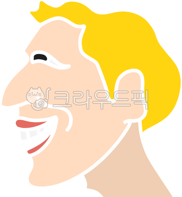 man face,yellow hair,portrait,side view of nimja,foreigner