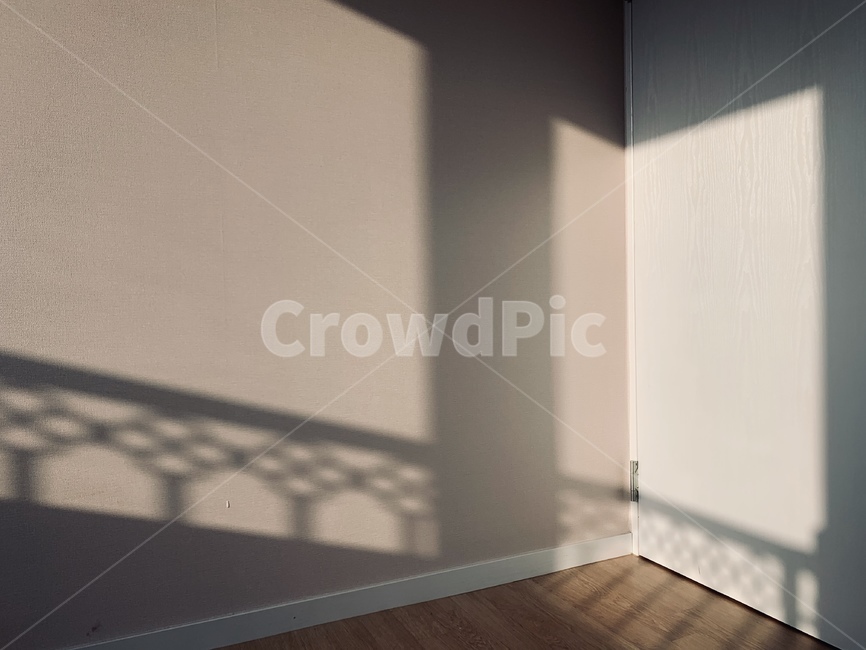 아침,햇빛,창문,난간,그림자,방,실루엣,그림자,silhouette,shadow