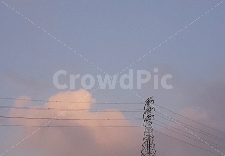 하늘,자연,구름,노을,풍경,석양,송전탑,전깃줄,감성,힐링,색감,저녁,nature,sky,감성,sensible,feeling,산업,industry,industrial,에너지산업,energy industry