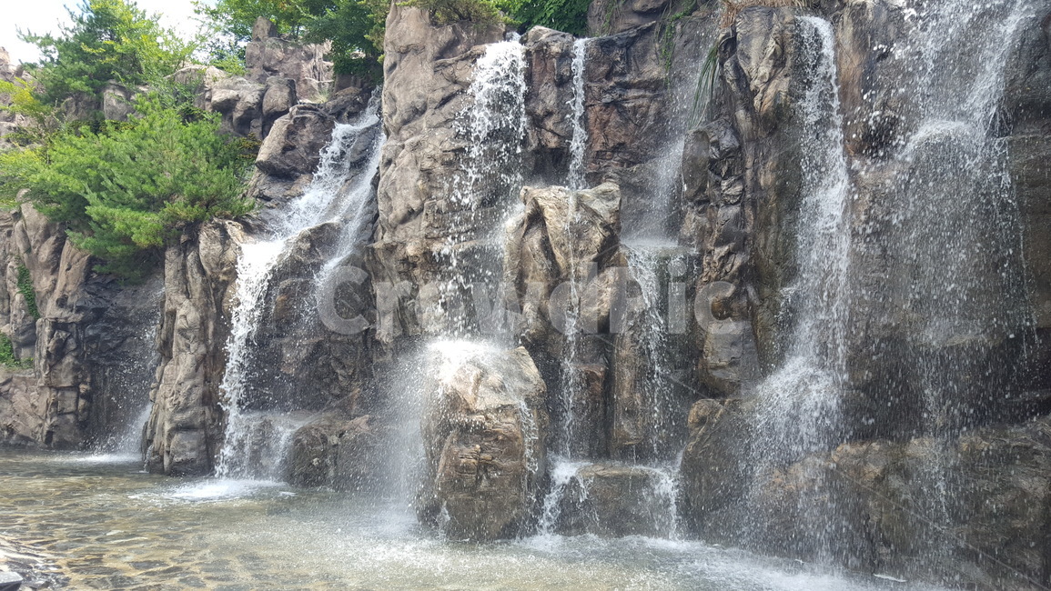 폭포,여름,공원,물줄기,시원함,waterfall,summer,park,cool