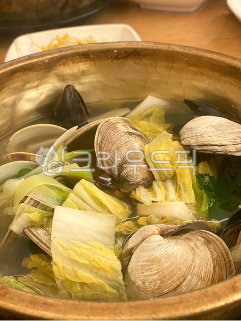 조개탕,모시조개탕,홍합,모시조개,배추,무