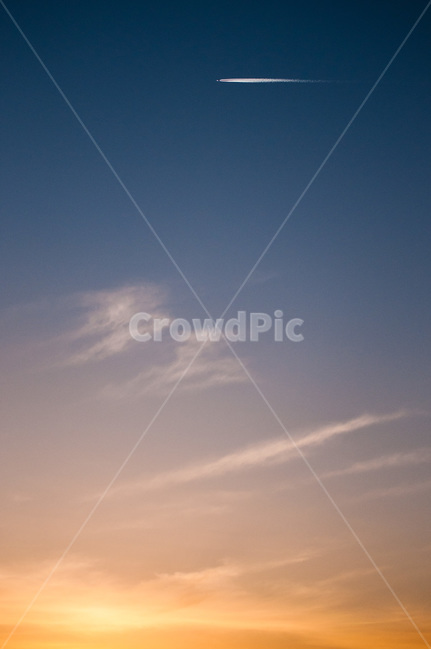 노을,하늘,비행기,해질녘,저녁,sky,sunset,구름