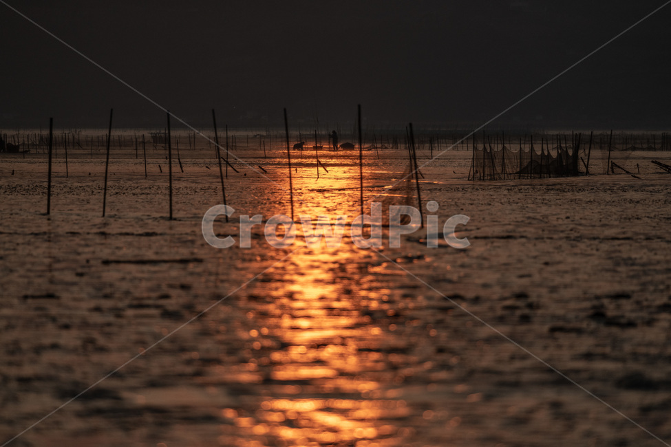 일몰,와온해변,실루엣,갯벌,work,순천,붉은,석양,따뜻한,자연,풍경,nature,landscape