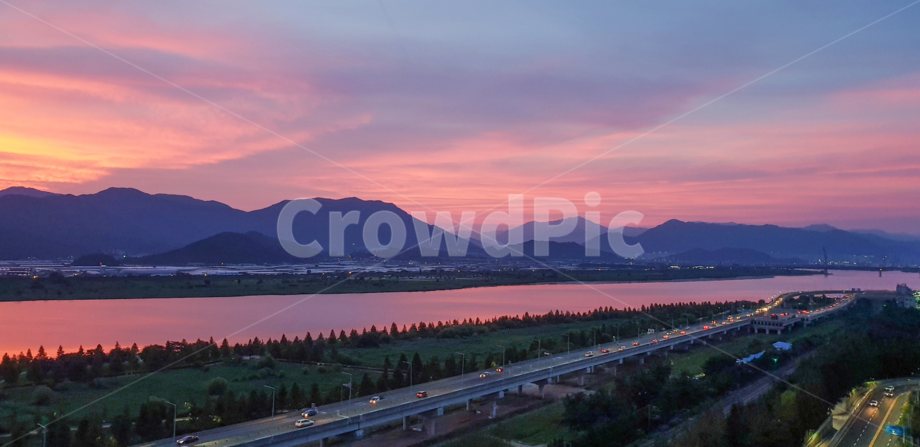 nature,자연,황혼,새벽,일몰,sunset,sky,하늘,붉은하늘