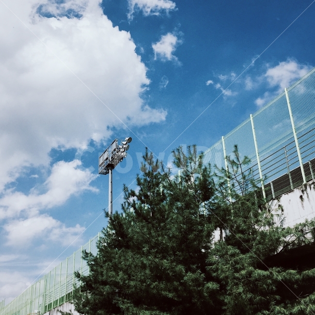 여름,스탠드,운동장,날씨,맑음,하늘,캠퍼스,자연,풍경,nature,landscape