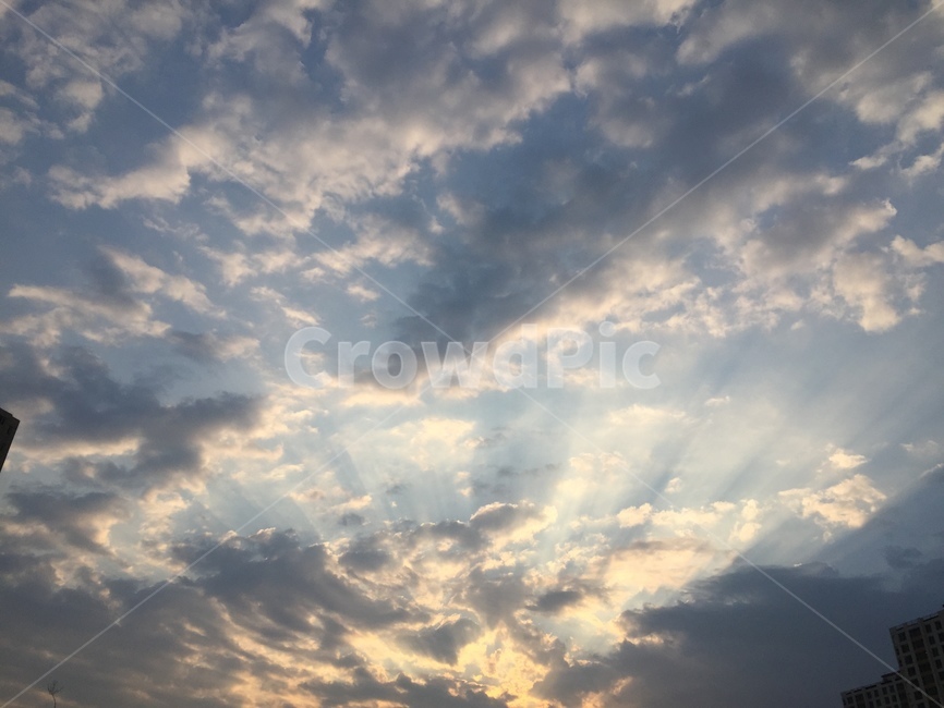 하늘,구름,노을,흰구름,먹구름