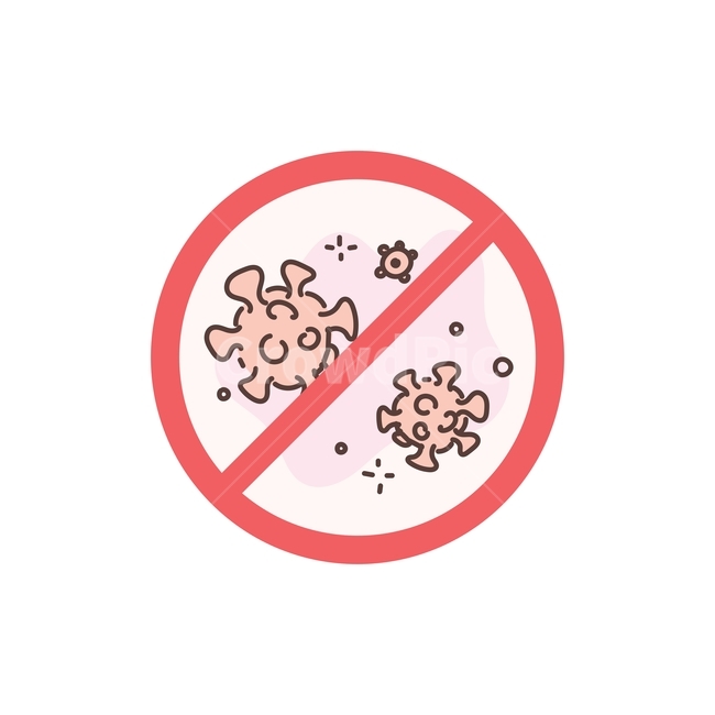 Wuhan pneumonia,Epidemic,covid,Prohibition sign,Medical treatment,sign,icon,health,Line illustration,virus,Medicine,hygiene,Germ,prohibition,illustration,vector,microbe,prevention,design source