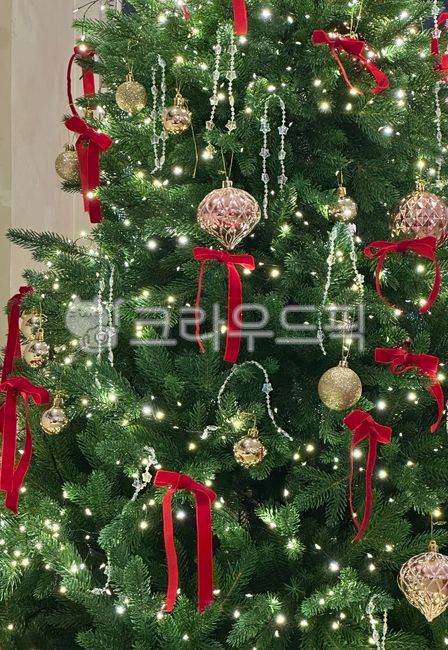 크리스마스,트리,겨울,카페,리본