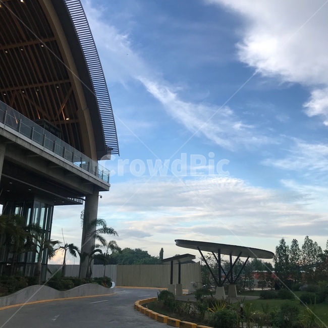 필리핀,세부,공항,세부막탄,하늘,구름,맑음,야자수