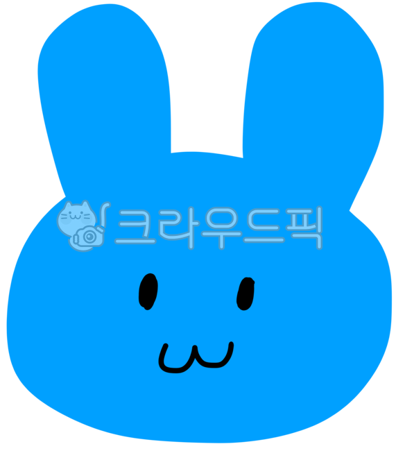 토끼,파란토끼,캐릭터,동물,파란색
