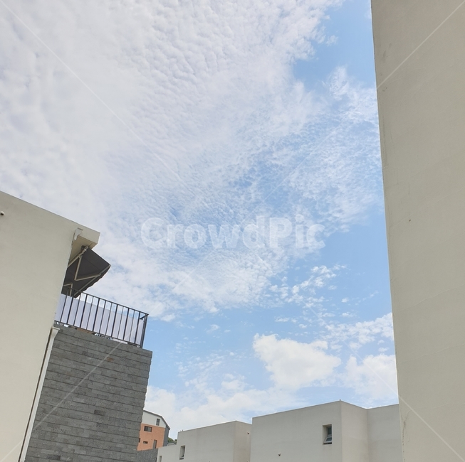 구름,하늘,날씨,nature,sky,weather,맑음,하늘사진,맑은날,감성,느낌,색감,건축물,건물외관,feeling,옥외,outdoors,적운,파란색,흰색,낮,분위기,특이한구름,color