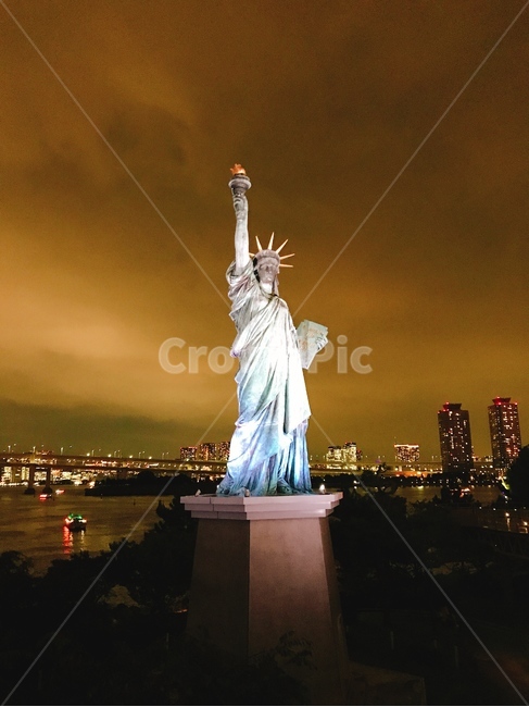 일본,도쿄,오다이바,자유의여신상,조각상,관광지,야경,밤,풍경,nightscape,night,landscape,랜드마크,landmark,tourist attraction,해외,외국,세계,foreign,oversea,world,세계랜드마크,해외랜드마크,외국랜드마크,world landmark,world tourist attraction,monument,기념물