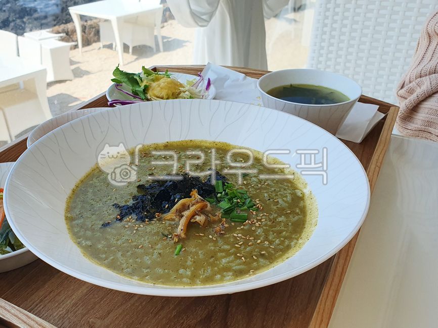 제주도,전복죽,제주음식,전복,죽,식사,접시,음식,jejudo,mael,food