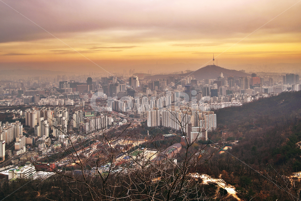 도심풍경,서대문,안산,서울,일몰,건물,남산,노을,도시,풍경,city,landscape,한국도시풍경,한국도시경관,korea cityscape