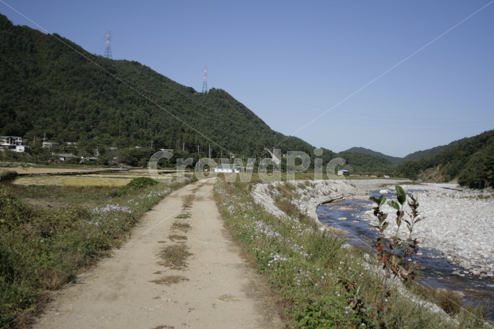 풍경,산,하늘,강,길