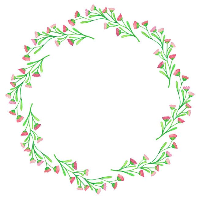 꽃,식물,봄,일러스트,수채화,리스,화관,배경,손그림,자연,flower,spring,원형,예쁘다,화려한,동그라미,잎,꽃잎,색연필,장식,붉은,핑크,프레임,그래픽,일러스트레이션,graphic,illustration