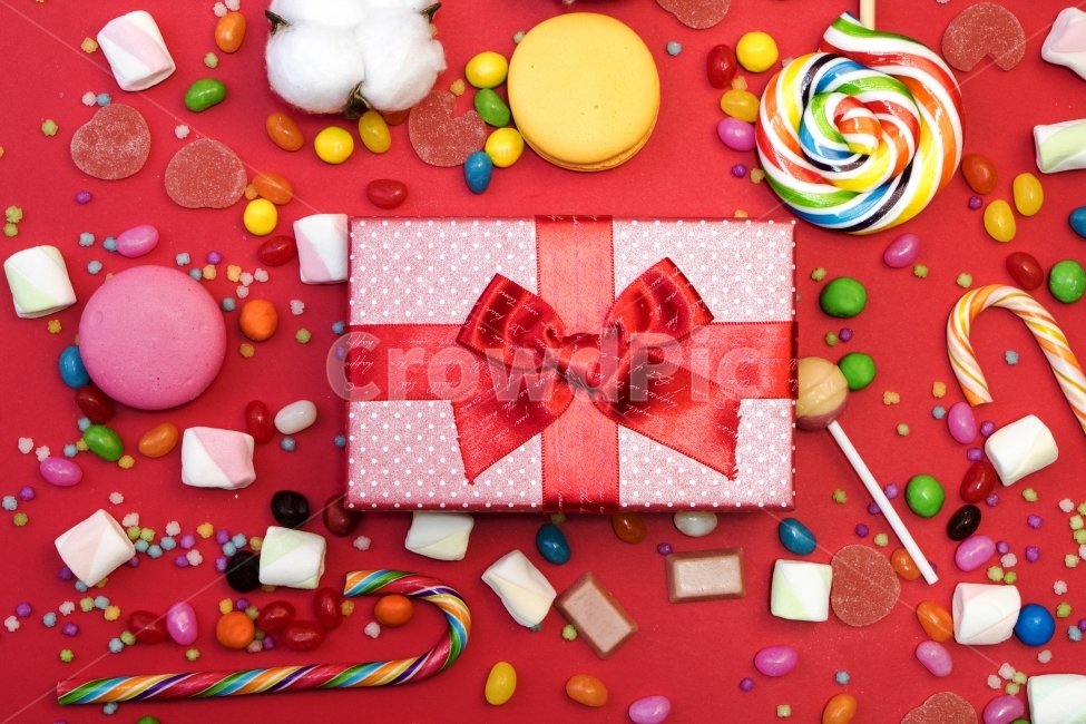 Gift box,candy,macaron,marshmallow,chocolate,jelly,cotton,cotton flower,event,Valentine's Day,White Day,Pepero Day,Coming of Age Day,love,proposal,anniversary,gift,celebration,chuhee,photo,single photo,design source,photo,backgr